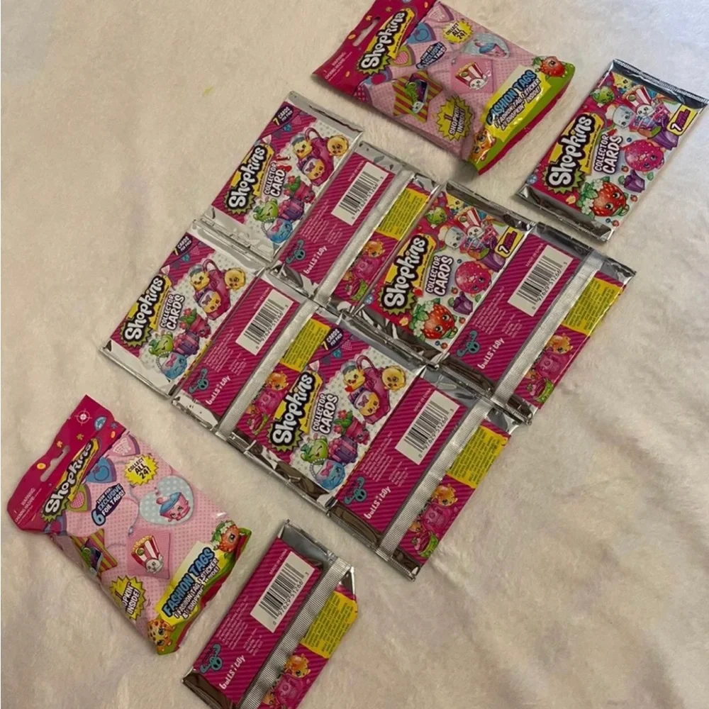 Shopkins Collector Cards with Fashion Tags 10 packs of Collector Cards